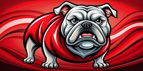 Bold and Creative Clip Art of a Georgia Bulldog Mascot for Sports and School Spirit Designs