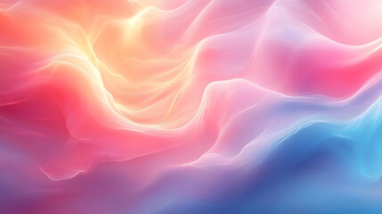 Obraz premium Abstract Colorful Waves - Vibrant Digital Art