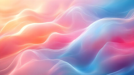 Obraz premium Abstract Waves of Light: A Digital Art Dream