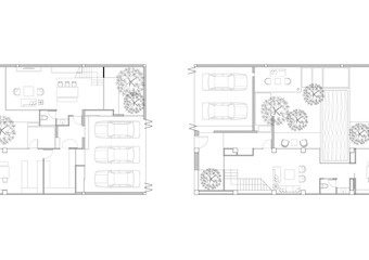 Floor plan designed building on the drawing.