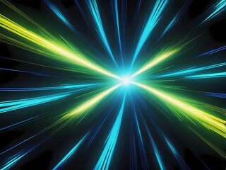 "Pink Burst of Neon Energy with Luminous Purple Rays in Abstract Motion