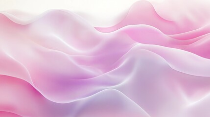 Obraz premium Soft Pink & Purple Gradient Fabric Drape: A mesmerizing abstract background image of a smooth, delicate fabric draped in a soft, ethereal gradient of pink and purple hues.