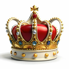 king crown on white background