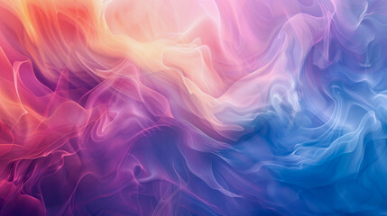 Obraz premium mesmerizing abstract art piece featuring fluid shapes and soothing colors that blend harmoniously. gentle swirls of pink, purple, and blue create calming atmosphere, perfect for modern decor