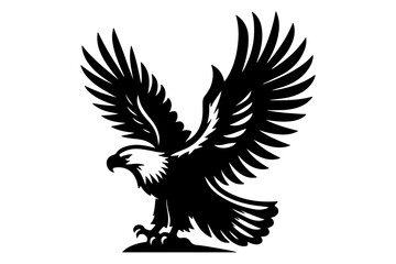 Eagle silhouette Vector Art Illustration