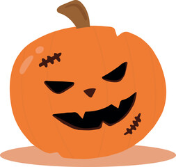 Halloween Pumpkin character
