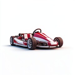 Isolated Gokart Vehicle on White Background