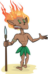 Curupira - entidade do folclore brasileiro - defensor da floresta