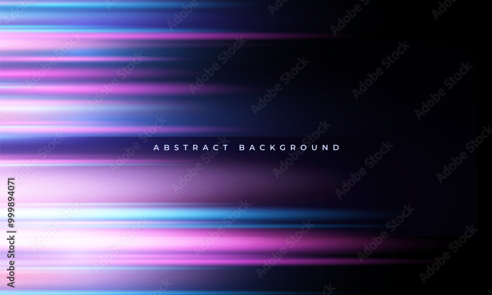 Aufkleber dark modern abstract background with blue and pink glowing movement and high-speed light effect. vec
