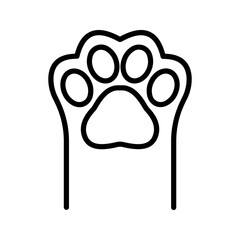 Paw icon. vector for web and mobile app color editable