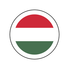 A round icon in the colors of the Hungarian flag. 