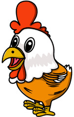 Hen clip art illustration cartoon character