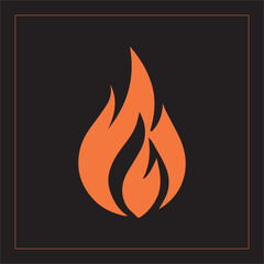 Fire icon. Vector illustration