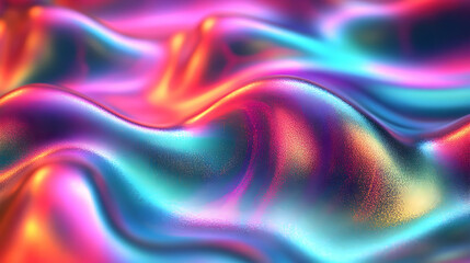 Obraz premium Abstract Holographic Texture with Shimmering Colors