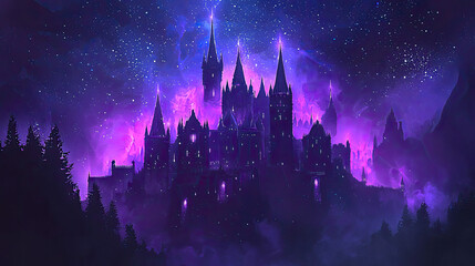 Fototapeta premium Vector fantasy background