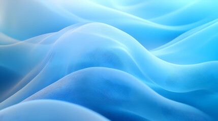 Fototapeta premium Abstract Blue Waves, Flowing Fabric, Smooth Texture, 3D Render, Digital Art, Geometric Shapes, Background Design, Abstract Design, Digital Illustration