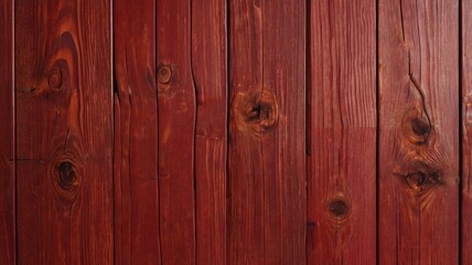 Naklejka premium Authentic Red Wooden Texture Background with Rich Grain Patterns and Realistic
