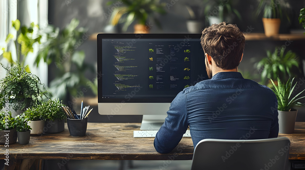 Poster coding with plants: a focus on productivity and nature