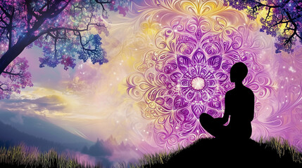 yoga in the lotus position yin femininity meditation spiritual awakening mindfulness