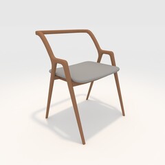 3d render armchair design element. Furniture Collection