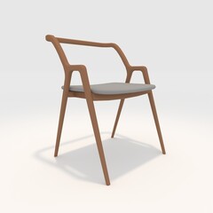 3d render armchair design element. Furniture Collection