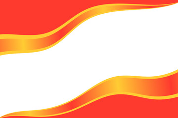 Orange and red abstract fluid eye catching gradient style wavy bg design in white background with curve lines
