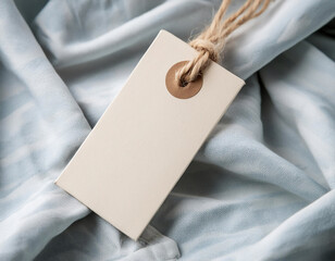Label tag mockup template for fashion or craft hand made production. Sale price blank design composition for social advertisement retail, creative portfolio ideas, marketing brand products.