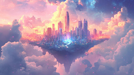 Vector fantasy background