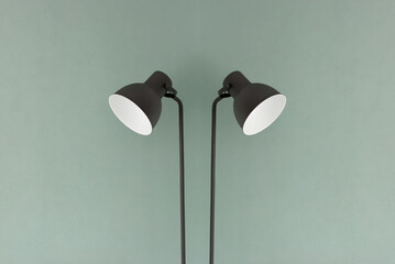 the studio lamp standing background