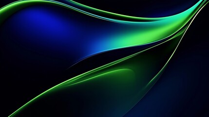 abstract blue and green wave background