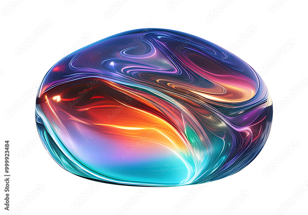 Aufkleber light blue abstract transparent object that blends seamlessly into its background