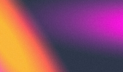 Vibrant color gradient on black background, purple blue magenta orange abstract black poster design, copy space