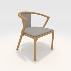 3d render armchair design element. Furniture Collection
