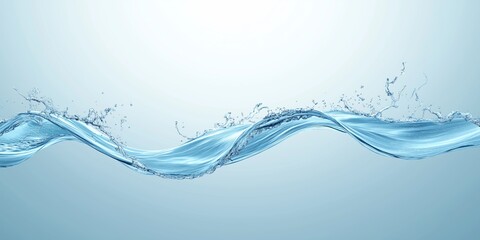 water splash isolated on white background,water