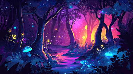 Obraz premium Vector fantasy background