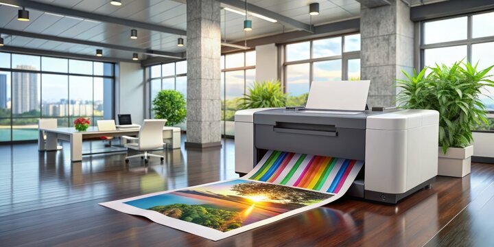 Experience a high-performance test printer featuring brilliant colors and cutting-edge technology, beautifully