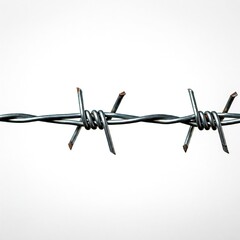 barbed wire isolated 