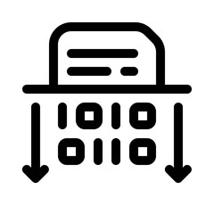 encryption icon with line style, perfect for user interface projects