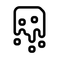 file lost icon with line style, perfect for user interface projects