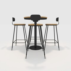 3d render armchair design element. Furniture Collection