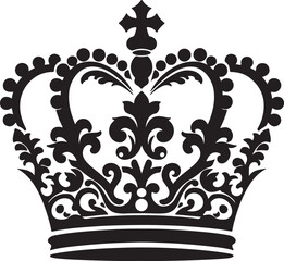 Crown silhouette vector