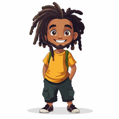 Child Rasta Cartoon