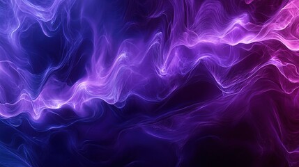 Fototapeta premium Abstract Purple and Blue Flowing Waves Background