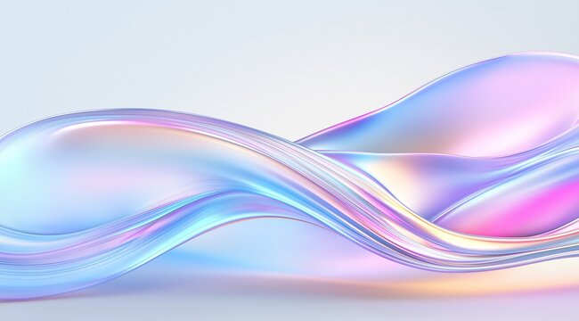 Liquid matte abstract wave. 3d rendering illustratiuon.