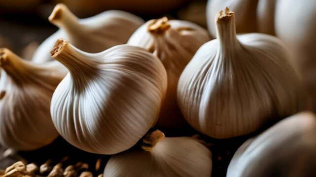  Fresh garlic bulbs ready to add flavor to your dishes
