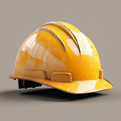 yellow hard hat isolated