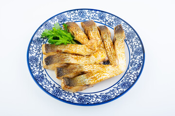 Chinese food fried white fish fillet
