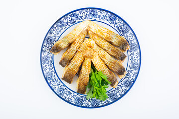 Chinese food fried white fish fillet