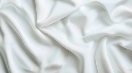 Obraz premium Soft White Satin Fabric Texture for Background Design