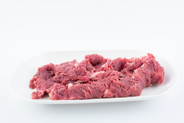 A plate of fresh beef brisket